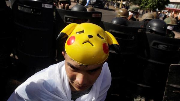 Ada Pikachu Saat Demo di Honduras