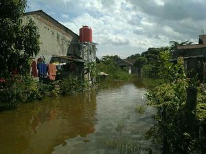 Sungai Siak Pasang, Rumah Warga Diterjang Banjir