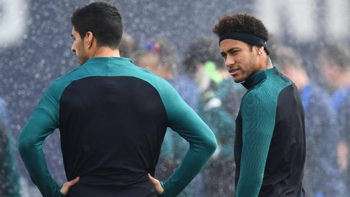 Luis Suarez dan Neymar saat masih memperkuat Barcelona. (Foto: David Ramos/Getty Images)
