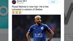 Foto: Riyad Mahrez Blonde, Mirip Ryan Gosling atau Eminem?