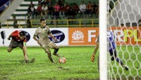 Timnas menjamu tiga tim tamu di Stadion Harapan Bangsa, Banda Aceh mulai 2 Desember. Timnas selalu menang dalam dua pertandingan awal. (Irwansyah Putra/Antara)