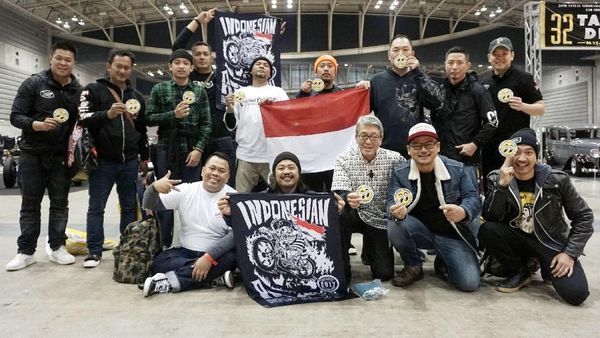 Merah Putih di Kontes Modifikasi Motor Jepang