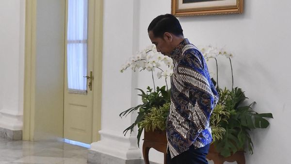 Foto: Momen Jokowi Tunggu Tamu Negara di Istana Bogor