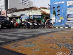 Keren! Seperti Ini Penampakan Zebra Cross di Kota Batik Pekalongan