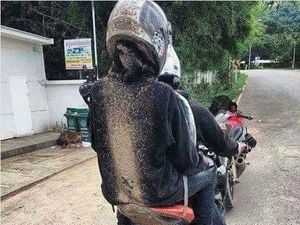 Ini Akibatnya Kalau Sepatbor Motor Dicopot, Teman Jadi Korban