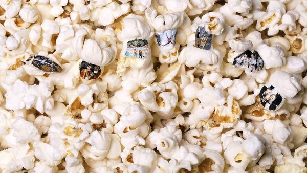Keren! Seniman Ini Melukis Spiderman dan X-Men di Atas Popcorn