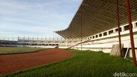Saat ini pembangunan stadion tersebut sudah berjalan 60 persen.