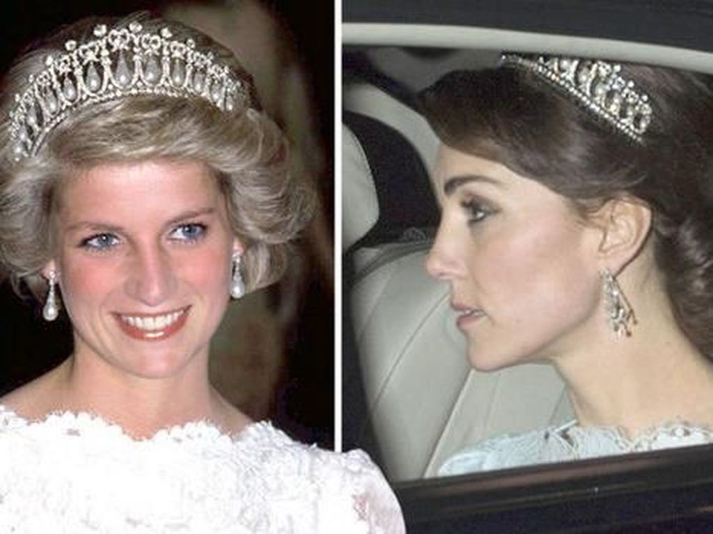 Kate Middleton Tampil Cantik Pakai Mahkota Kesayangan Putri Diana