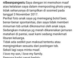 Foto Balita Pegang Bir Viral, Ayahnya Lalu Minta Maaf