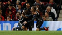 Pengadil lapangan tidak sepaham sehingga tetap mengesahkan gol tersebut. Para pemain CSKA pun bergembira merayakannya. (Foto: Phil Noble/Reuters)