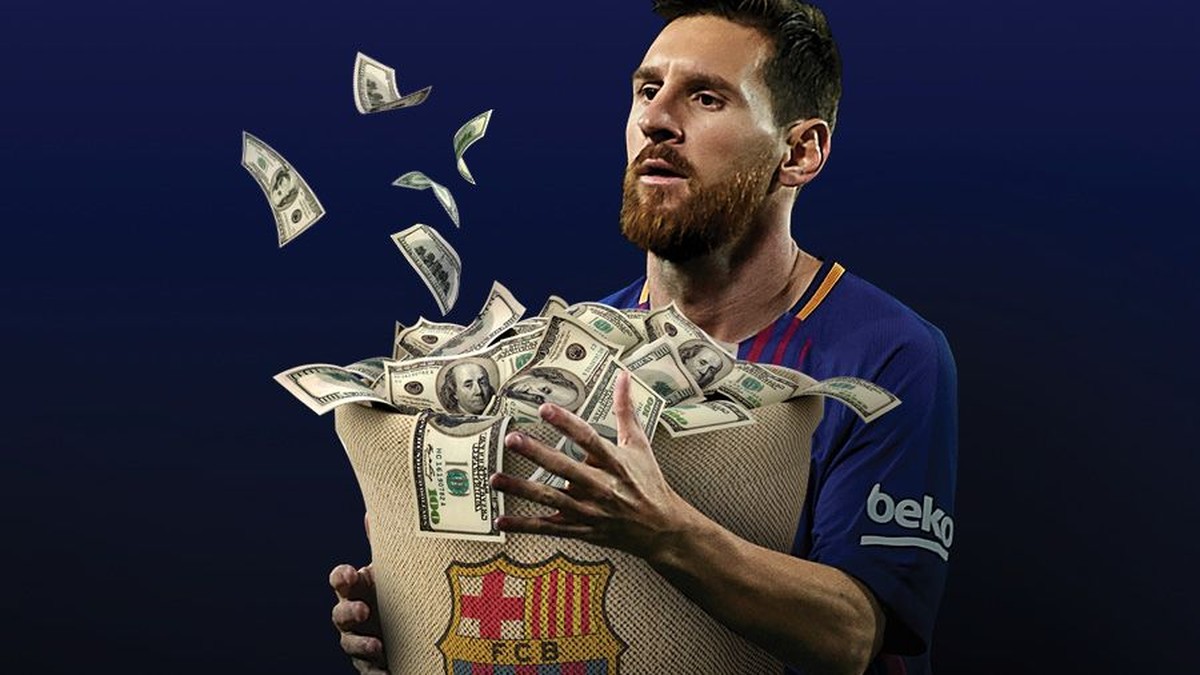 Lionel Messi mendapat gaji wah dari Barcelona (Infografis Detiksport)