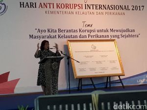 Nada Tinggi Susi di Hari Anti-Korupsi