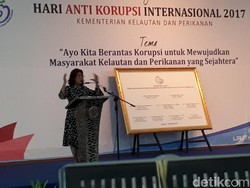 Susi Marah-marah di Peringatan Hari Anti Korupsi