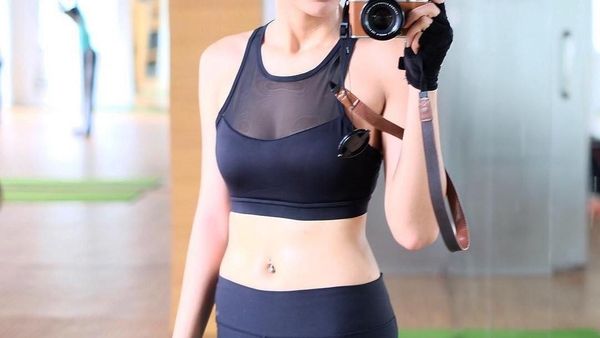 Foto: Penampilan Seksi Tyas Mirasih Saat Olahraga