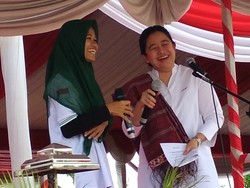 Saat Menko Puan Tergelak di Kirab Pemuda Nusantara 2017