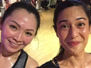 Potret Dian Sastrowardoyo yang Banjir Keringat Habis Olahraga