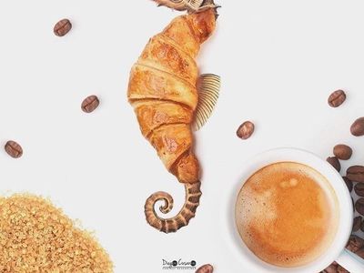 Keren! Seniman Ini Bikin Gambar Unik dengan Makanan