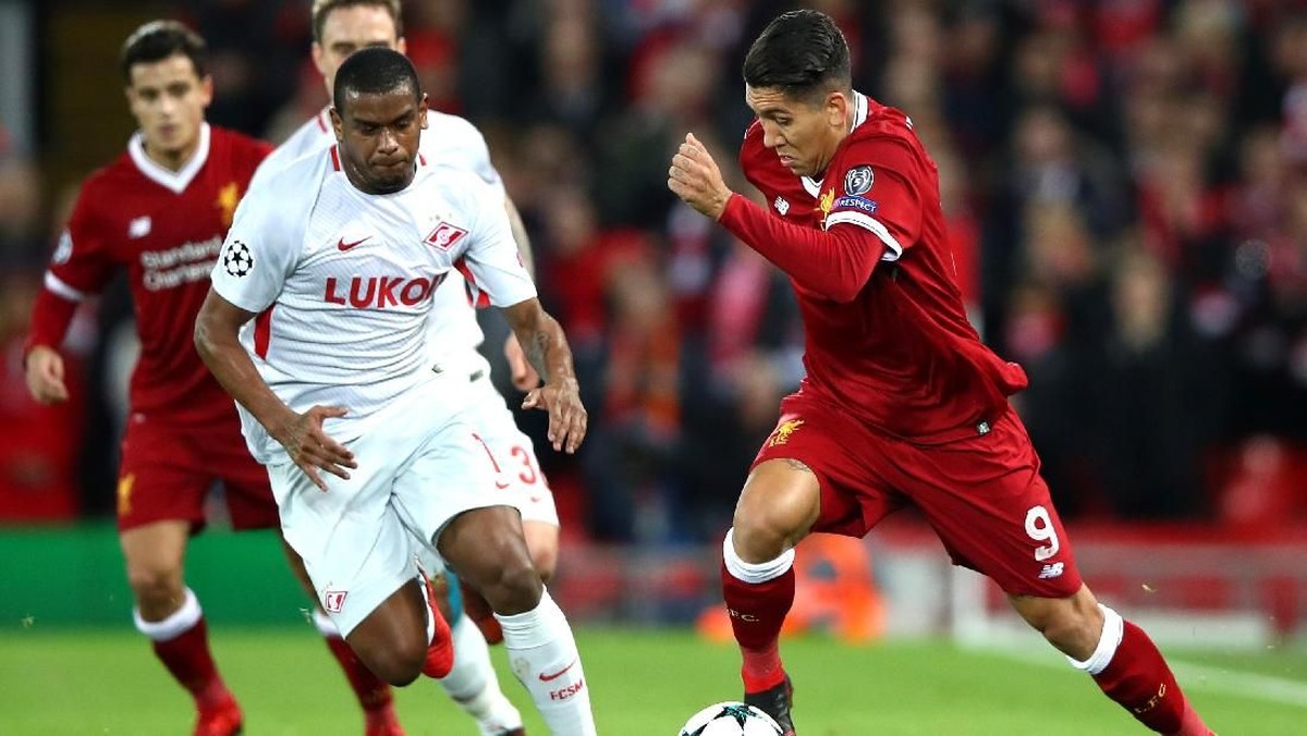 Roberto  Firmino di laga Liverpool vs Spartak Moskow (Foto: Clive Brunskill/Getty Images)