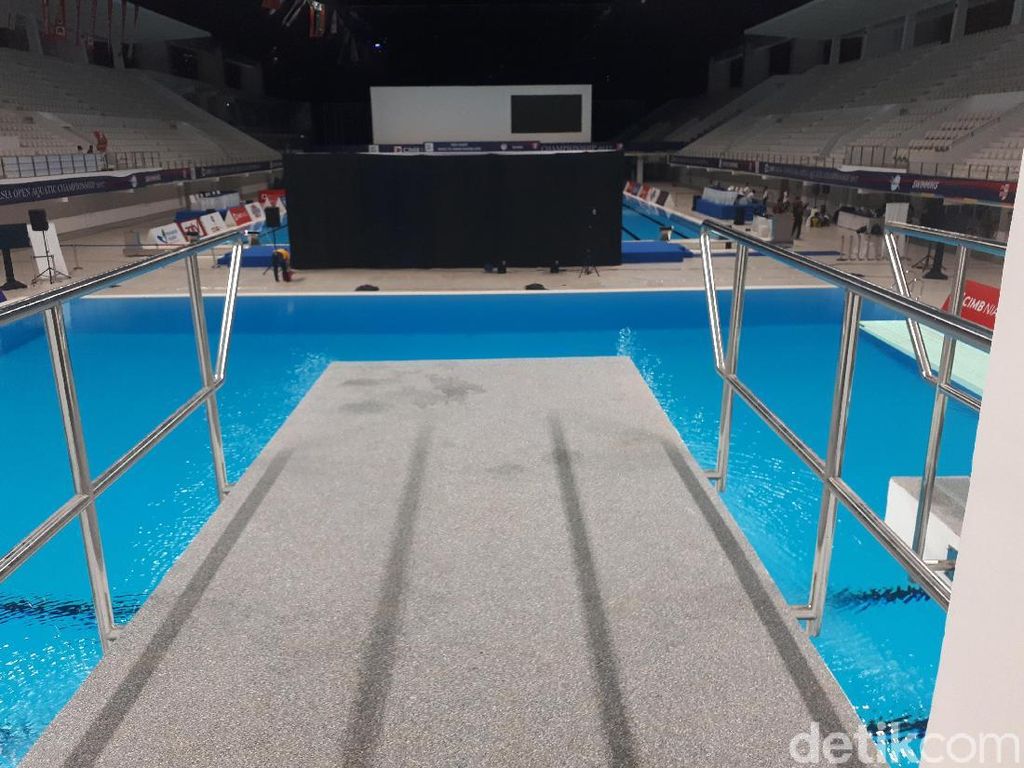Stadion Akuatik GBK Masih Butuh Penyempurnaan Stadion Akuatik GBK Masih Butuh Penyempurnaan