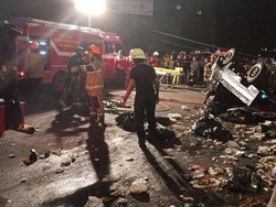 Sopir Pikap Tewas Akibat Tabrak Tiang Listrik di Bandung