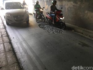 Awas! Ada Lubang di Terowongan Manggarai, Lalin Macet