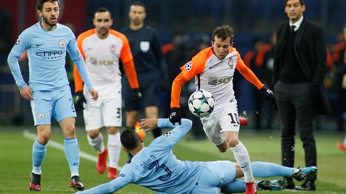 City Ketinggalan 0-2 dari Shakhtar di Babak Pertama