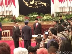 Menhan-Kapolri Jadi Saksi Pelantikan Panglima TNI Marsekal Hadi