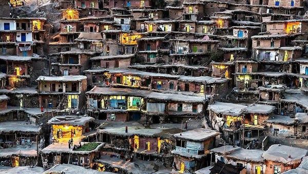 Foto: Desa di Iran yang Dibangun di Atas Atap