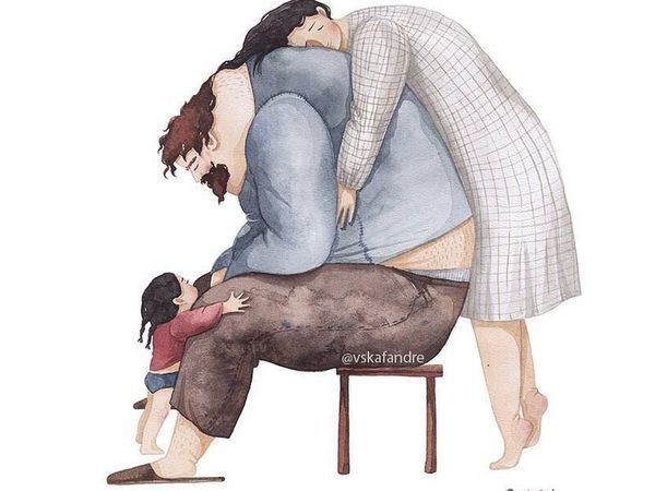 13 Potret Ilustrasi Cinta Ayah untuk Putri Kecilnya Ini Menghangatkan Hati