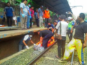 Pria Tewas Tubuh Terpotong Ditemukan di Eks Stasiun Gunung Putri