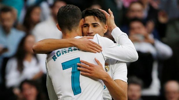 Achraf Hakimi menjadi full-back pelapis di Real Madrid.
