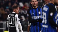 Juventus mencoba meningkatkan kualitas serangan dengan memasukkan Paulo Dybala sejak menit ke-75. Tapi masuknya pemain berjuluk La Joya itu tak banyak membantu. (Foto: Tullio M. Puglia/Getty Images)