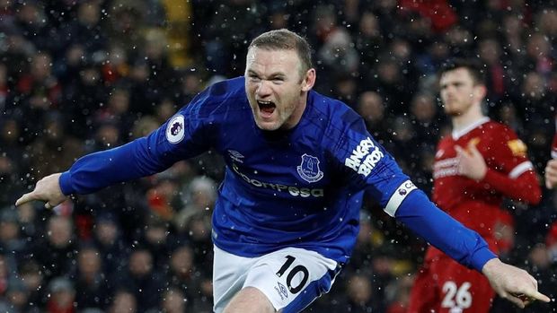 Wayne Rooney saat berseragam Everton, akhir 2017.