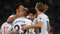 Di posisi keempat ada Tottenham Hotspur, yang punya rata-rata 1,90 poin di Boxing Day. Foto: Toby Melville/REUTERS