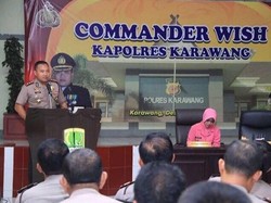 Polres Karawang Wajibkan Polsek Pasang Spanduk Ucapan Natal
