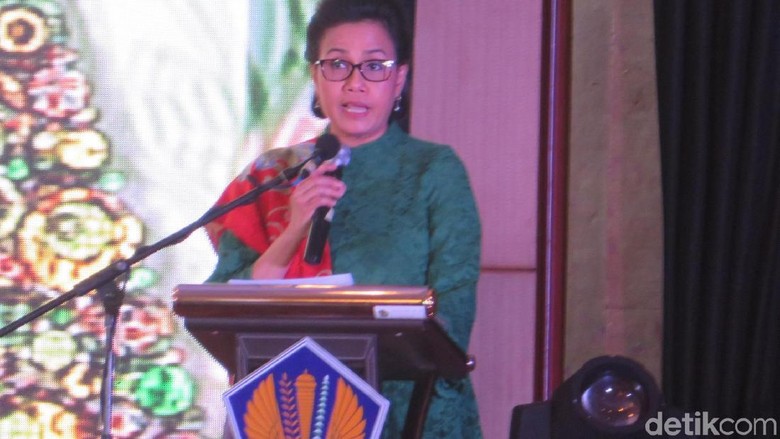 Bersuara Serak, Sri Mulyani Hadiri Perayaan Natal Kemenkeu