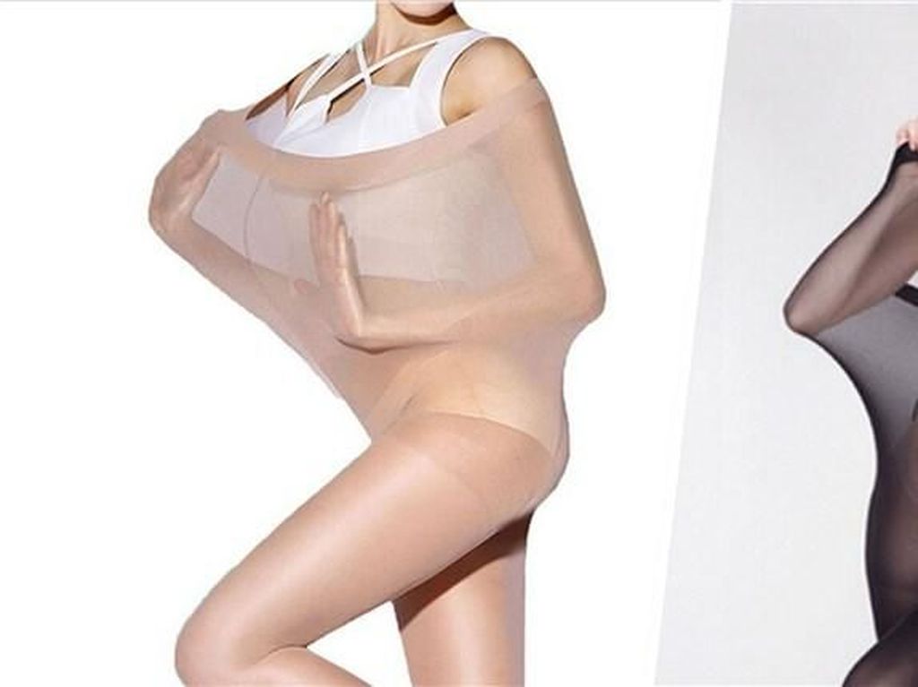 Iklan Kontroversial, Perempuan Langsing Jadi Model Stocking Plus-Size