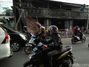 Polisi Selidik Penyebab Kebakaran Toko Kelontong di Sukabumi