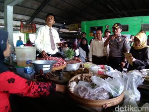 Jelang Natal dan Tahun Baru, Petugas Gabungan Sidak Pasar di Kediri