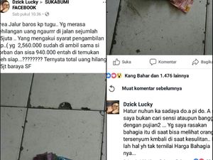 Viral Sopir Ojek Online Selamatkan Uang Berhamburan di Jalan