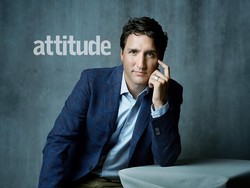 Gantengnya PM Kanada Justin Trudeau Jadi Model di Majalah LGBT