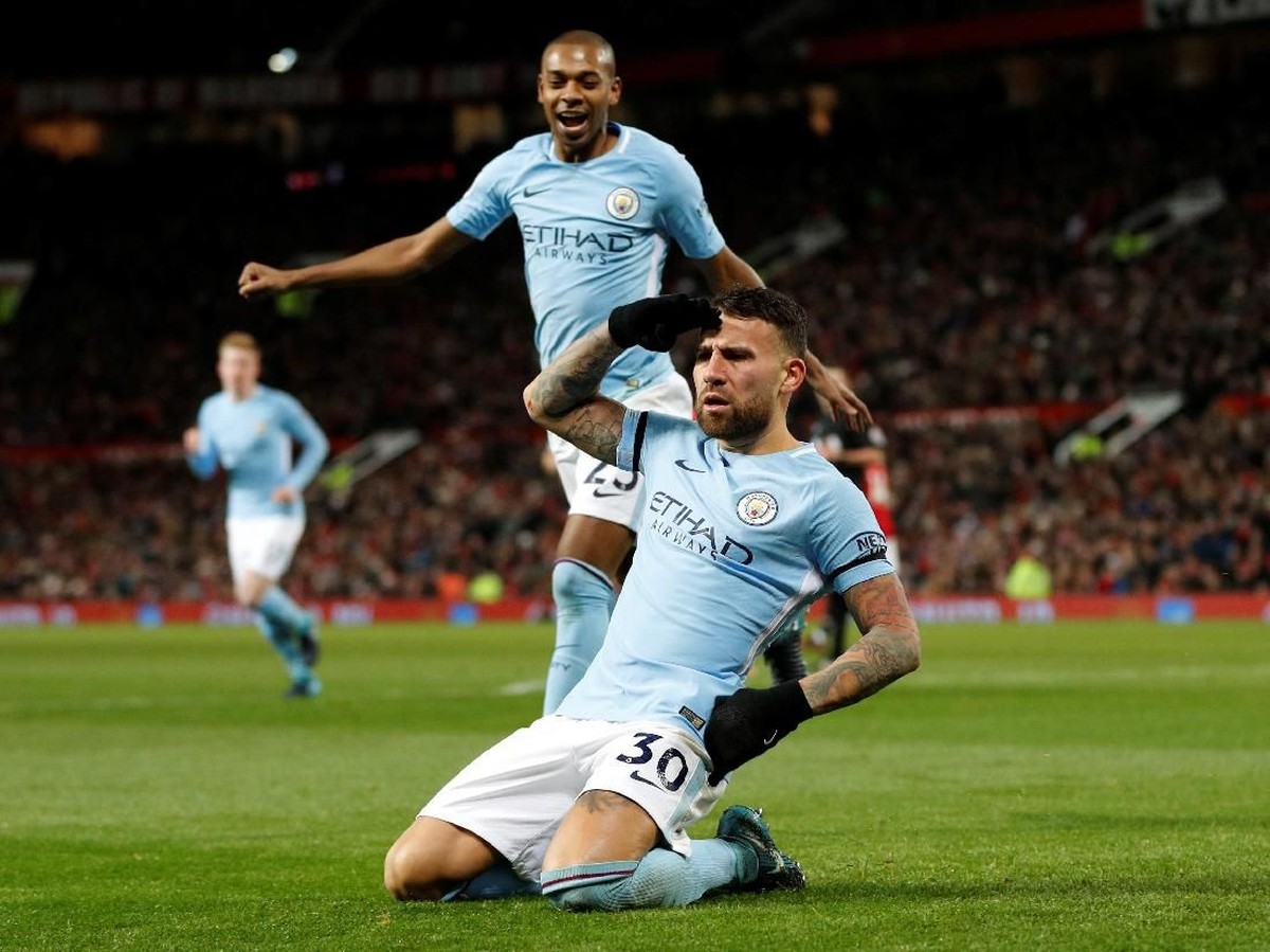 Pemain Manchester City, Nicolas Otamendi. (Foto: Darren Staples/Reuters)