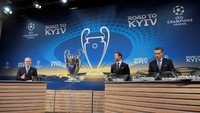 Seperti biasa proses drawing dilakukan di Nyon, Swiss, yang merupakan markas UEFA. (Foto: Fabrice COFFRINI/AFP PHOTO)