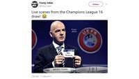 Arsenal musim ini tampil di Liga Europa. The Gunners juga lolos ke babak 32 besar, yang tetap saja tak mampu menghindarkan mereka dari serangan meme, (Foto: Screenshot Twitter)