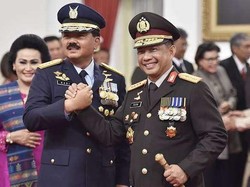 Kompaknya Panglima TNI-Kapolri, Saling Menimpali Saat Bernyanyi
