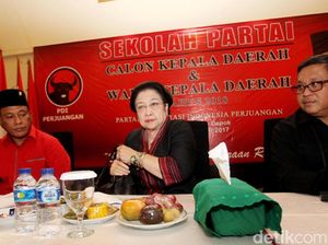 Tonton Siaran Langsung di TV, Megawati Puji Pertemuan Jokowi-Prabowo