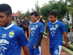 Mario Gomez Pimpin Latihan Perdana Persib, Eka Ramdani Muncul Lagi