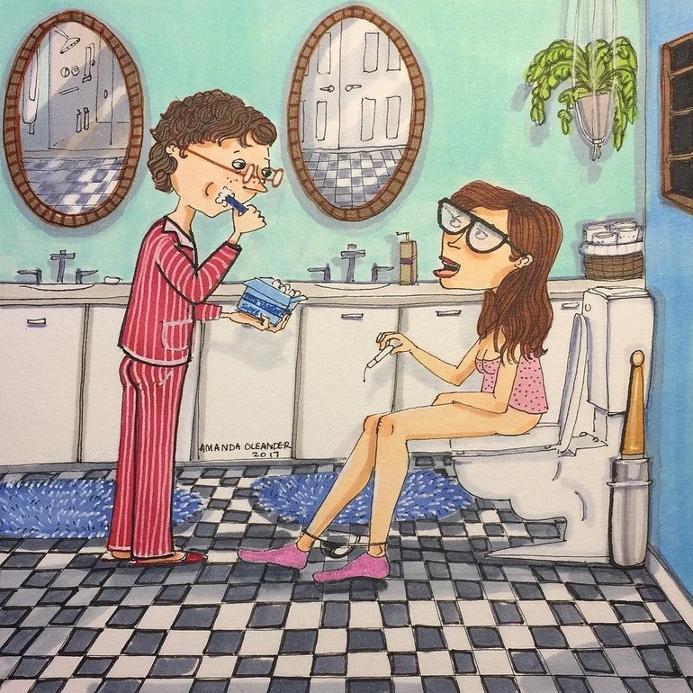 25 Gambar  Animasi Kartun  Suami  Istri  Kumpulan Gambar  Kartun 