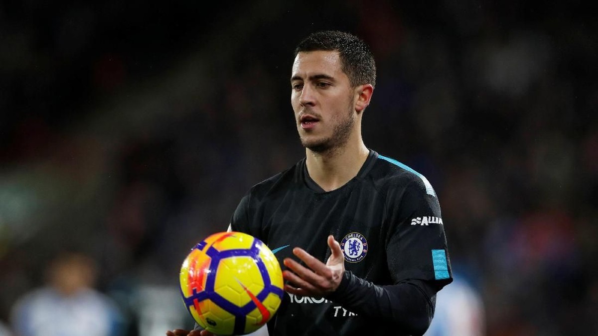 Antonio Conte berharap Chelsea mempertahankan Eden Hazard dan Thibaut Courtois (Foto: Lee Smith/Reuters)