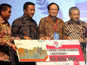 Para Legenda Olahraga Nasional Diganjar Rp 40 Juta